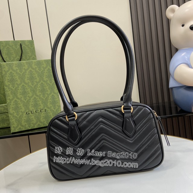 Gucci專櫃古馳最新款MARMONT小號手提包小頂柄包 jh2271型號：795199